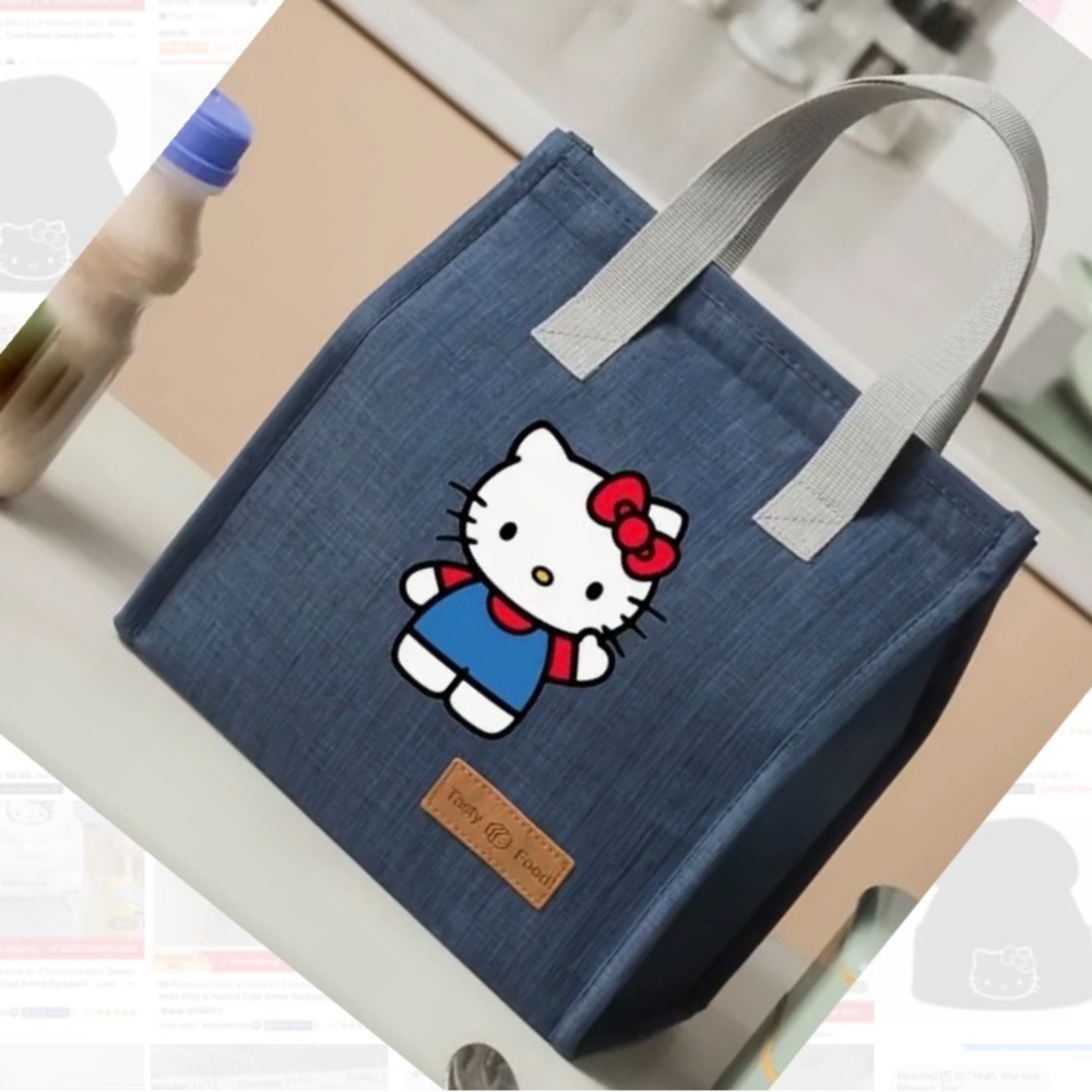Sanrio Blue Hello Kitty Tote Bag